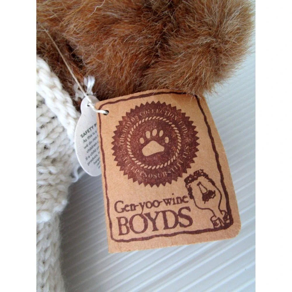 VINTAGE BOYDS BEARS STURBRIDGE Q. PATRIOT TEDDY BEAR USA SWEATER 9